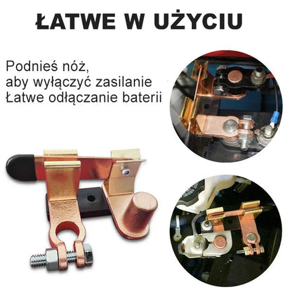 🚗Przełącznik główny z mosiężnym ostrzem🔋