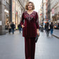 【🥰Przygotowania do mroźnej zimy】Elegancki aksamitny damski garnitur