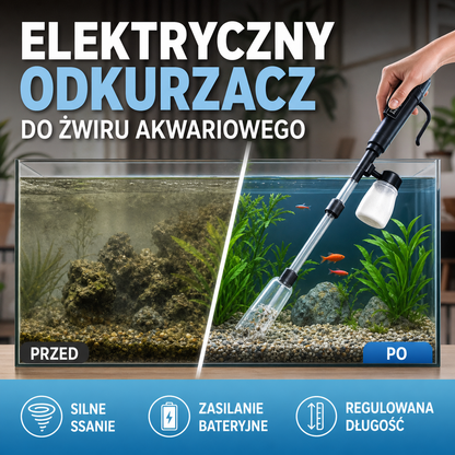 🔥 Elektryczny odkurzacz do żwiru akwariowego