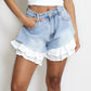 ✨Koronkowe letnie szorty jeansowe dla kobiet