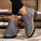 ✨ Kobiety Round-Toe buty kostkowe z zamkiem błyskowym bocznym👢