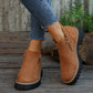 ✨ Kobiety Round-Toe buty kostkowe z zamkiem błyskowym bocznym👢