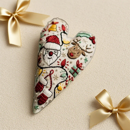 🎄🎅Zestaw do haftu ręcznego w kształcie serca na Boże Narodzenie