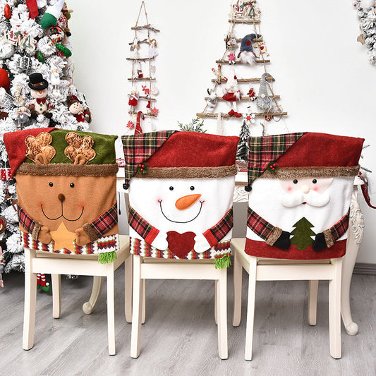 🎄Promocja świąteczna 50% ZNIŻKI🎅✨Pokrowiec na krzesło z motywem świątecznym