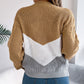 👚Damski sweter z kolorowymi wstawkami