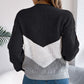 👚Damski sweter z kolorowymi wstawkami