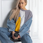 🎀Damski sweter patchworkowy w stylu casualowym