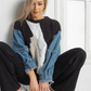🎀Damski sweter patchworkowy w stylu casualowym