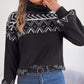👚Damowy sweter golfowy z dzianiny