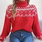 👚Damowy sweter golfowy z dzianiny