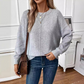 👚Damski sweter z miękkim dekoltem i opadającymi ramionami