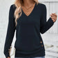 👚Elegancka bluzka damska z dekoltem w szpic i dopasowanym krojem