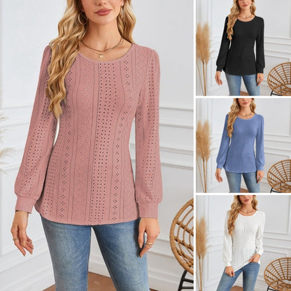 👚Damska tunika z długim rękawem i wycięciami