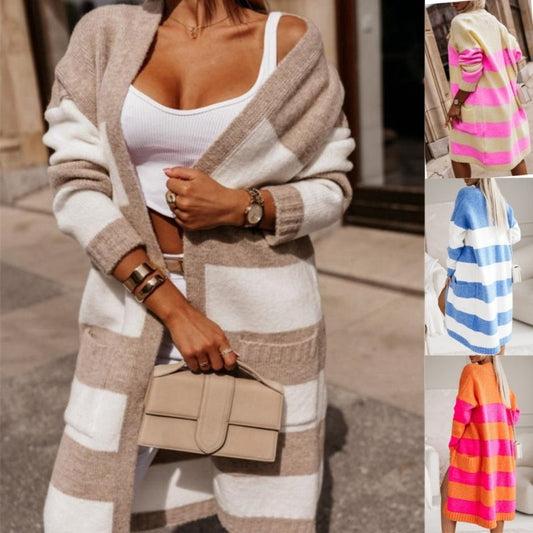 👚Damski sweter z dzianiny z otwartym przodem