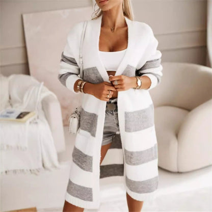 👚Damski sweter z dzianiny z otwartym przodem
