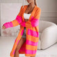 👚Damski sweter z dzianiny z otwartym przodem
