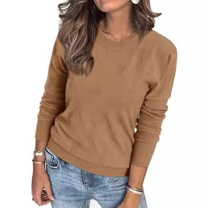 👚Damska luźna bluzka z długim rękawem z dzianiny
