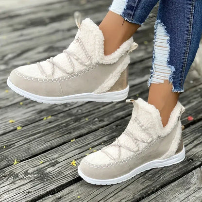 🥾Damskie wygodne, swobodne śniegowce do połowy łydki