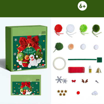 🎄Świąteczna obrotowa muzyka 3D Puzzle i ręcznie robiony wieniec