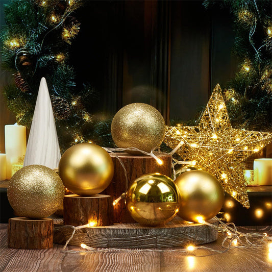 🎁🎄24-częściowy zestaw ozdób choinkowych w kształcie bombek