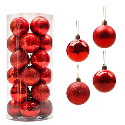 🎁🎄24-częściowy zestaw ozdób choinkowych w kształcie bombek
