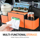 Multi-Functional Car Seat Back Storage Box with Hooks