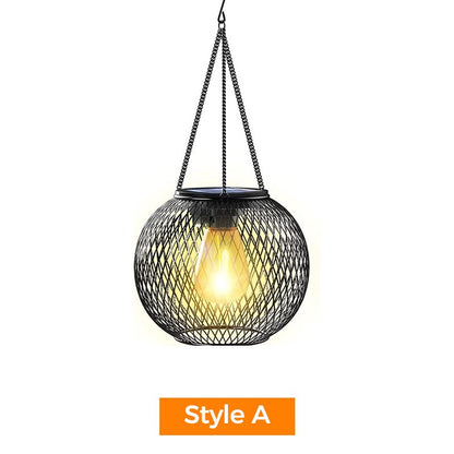 💡Retro metalowe lampiony solarne