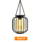 💡Retro metalowe lampiony solarne