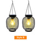 💡Retro metalowe lampiony solarne