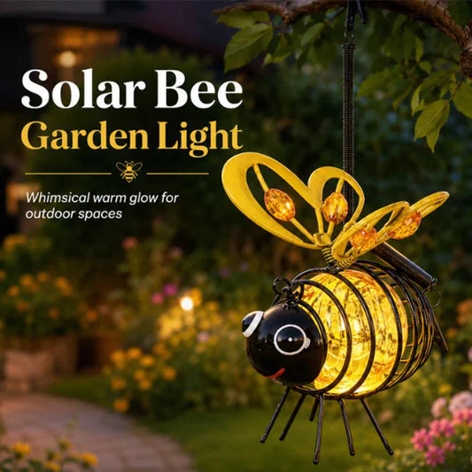 🐝Zewnętrzna wisząca lampa solarna w kształcie pszczół ❤️