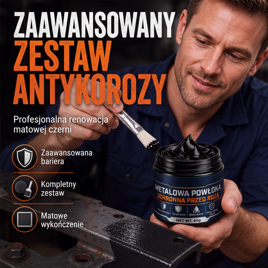🥳WIELKA PROMOCJA 2026🥳💞🔧🏠 Metalowa czarna pasta naprawcza chroniąca przed rdzą – Odnawia zardzewiałe bramy, balustrady i narzędzia🛡️✨