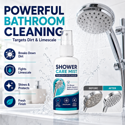 🚿✨Spray do szybkiego usuwania kamienia pod prysznicem – rozpuszcza uporczywe osady mineralne i ślady po twardej wodzie. Przywraca przepływ wody i blask – wystarczy spryskać i przetrzeć! 🧼💪