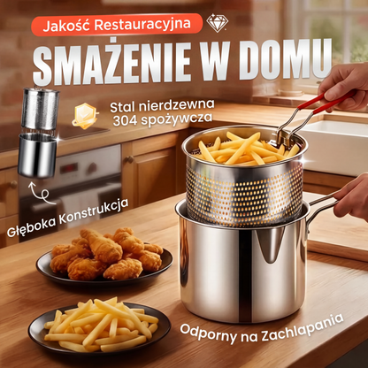 🔥 🍳 Wielofunkcyjna frytkownica ze stali nierdzewnej 304 🍟