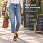 🔥Gratis verzending✈️Dames jeans met hoge taille, cropped en rechte pijpen