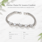 🦋 50% OFF! ✨ Iced-Out Pavé Zircon Butterfly Cuban Link Chain Bracelet – AAA+ Micro-Pavé Stones on Polished Cuban Curb Links, Multi-Layer Platinum Silver Electroplating, Double-Security Clasp & Hypoallergenic – 7.5" 💎