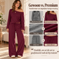 Dames set met one-shoulder top en wijde broek