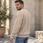 Heren Casual Wafelgebreid Sweatshirt