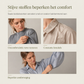Elegante satijnen blouse in Franse stijl met staand boord en lange luchter mouwen voor herfst- en winterlagen