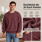 Heren Wafel Gebreide Ronde Hals Trui