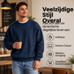 Heren Wafel Gebreide Ronde Hals Trui