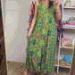 Luźny kombinezon bez rękawów w stylu vintage w kwiatowy print