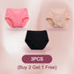 🔥Kup 2 i otrzymaj 1 gratis🔥 Bawełniane majtki Plus Size z wysokim stanem